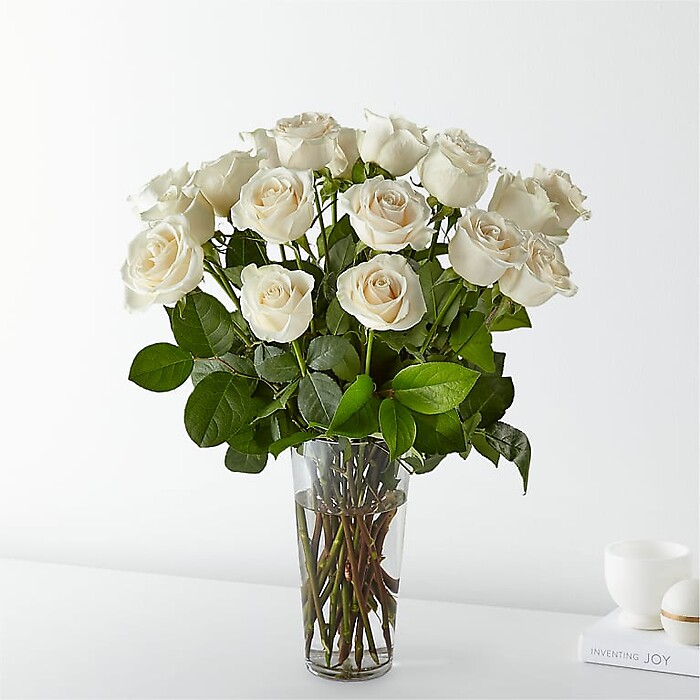 Long Stem White Rose Bouquet