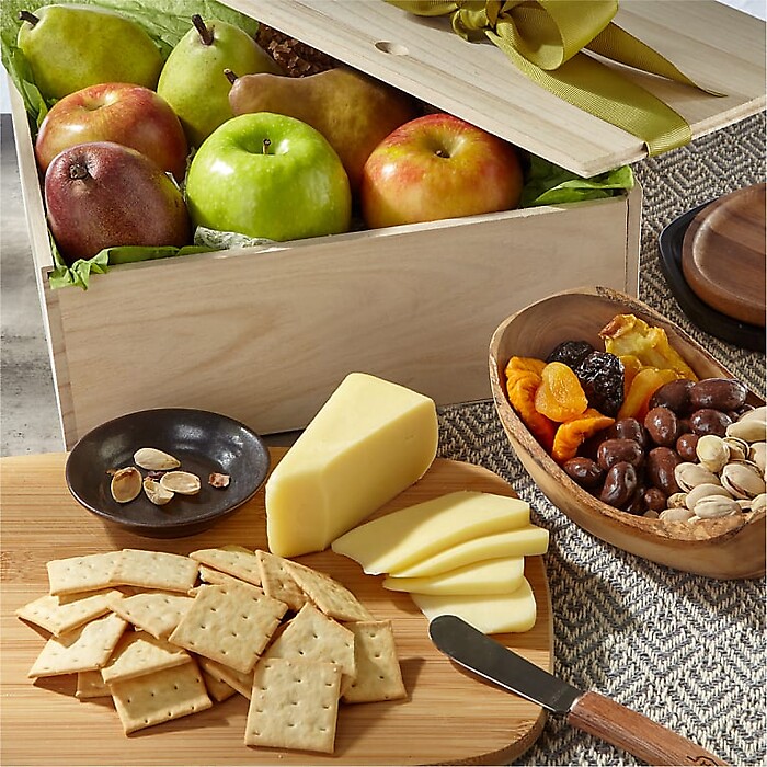 Gourmet Fruit, Cheese &amp;amp; Nut Gift Crate